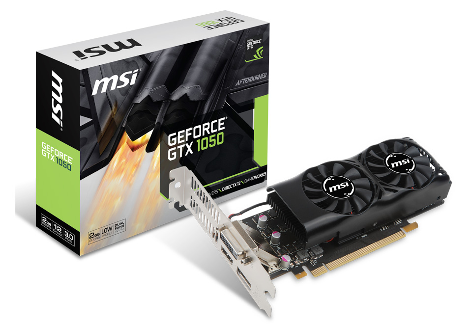 MSI GEFORCE GTX 1050 2G OC 動作品