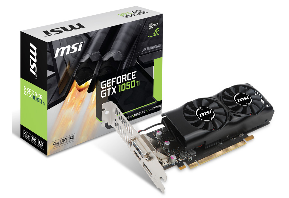 GeForce GTX 1050 Ti 4GT LP | MSI グラフィックボード GeForce GTX