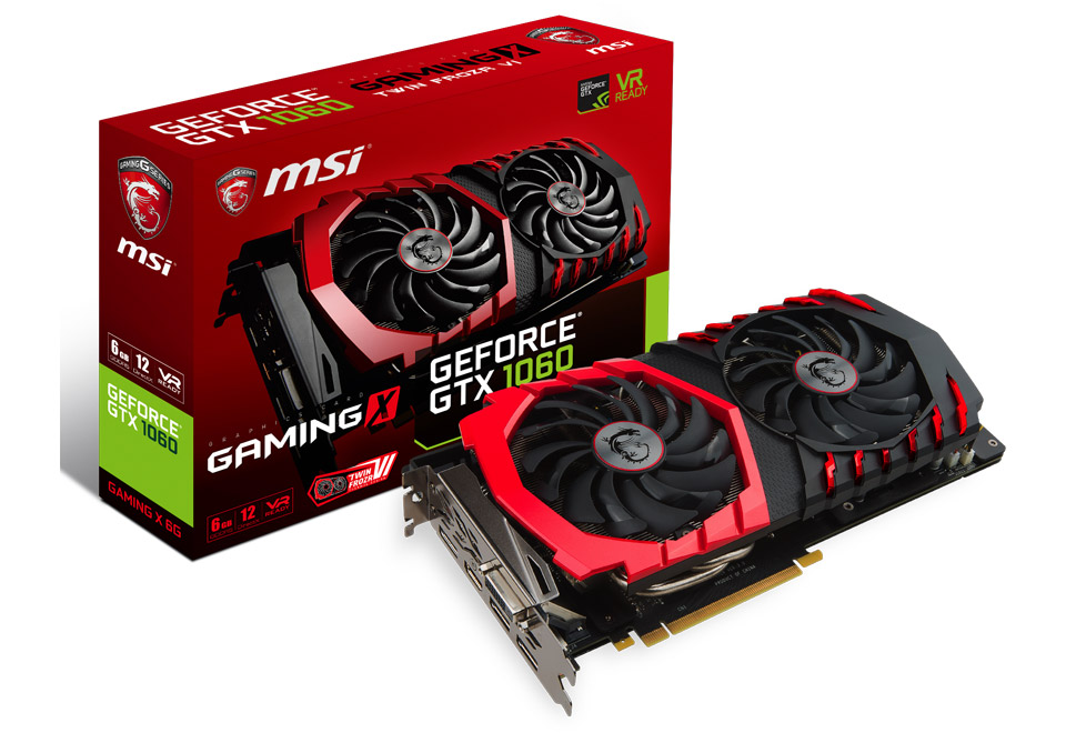 GeForce GTX 1060 GAMING X 6G | MSI グラフィックボード GeForce GTX