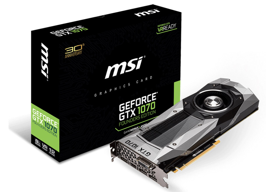 GeForce GTX 1070 Founders Edition | MSI グラフィックボード GeForce