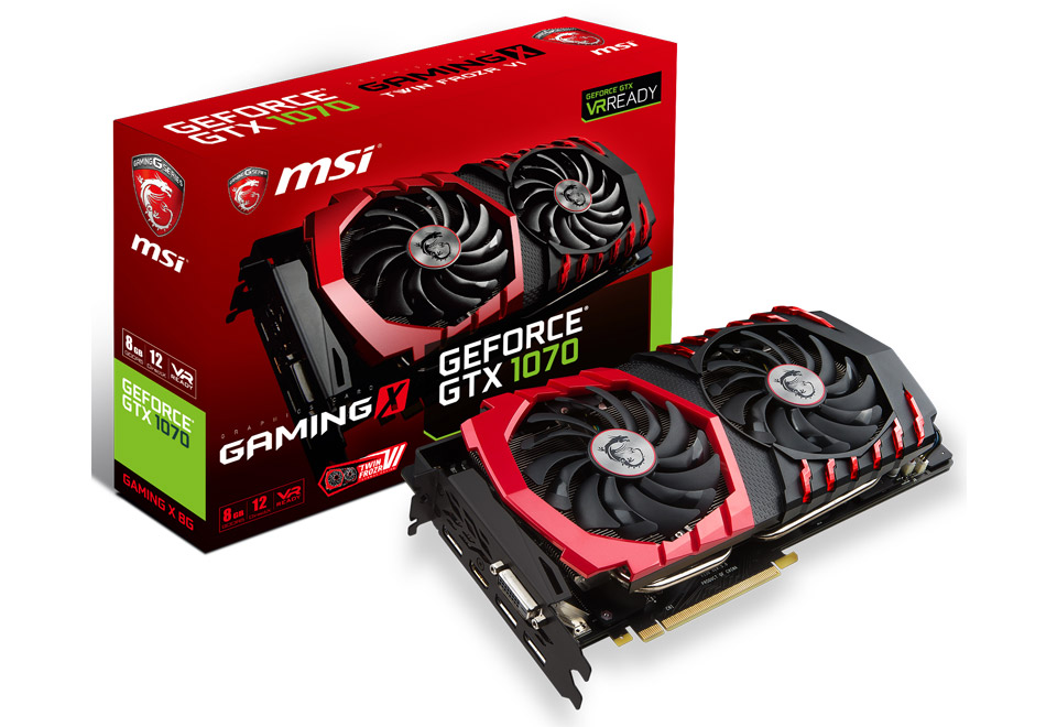 GeForce GTX 1070 GAMING X 8G | MSI グラフィックボード GeForce GTX