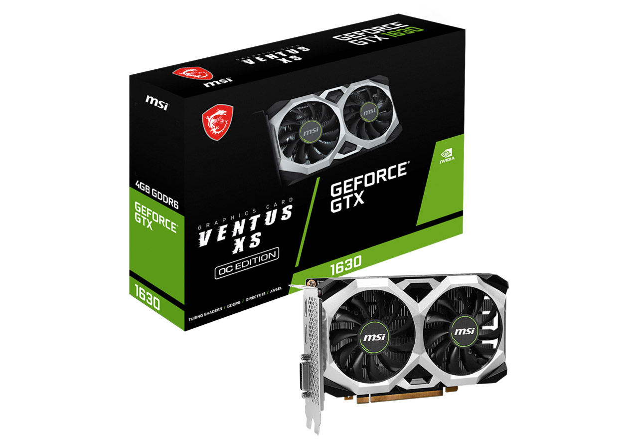 GeForce GTX 1630 VENTUS XS 4G OC | MSI グラフィックボード GeForce