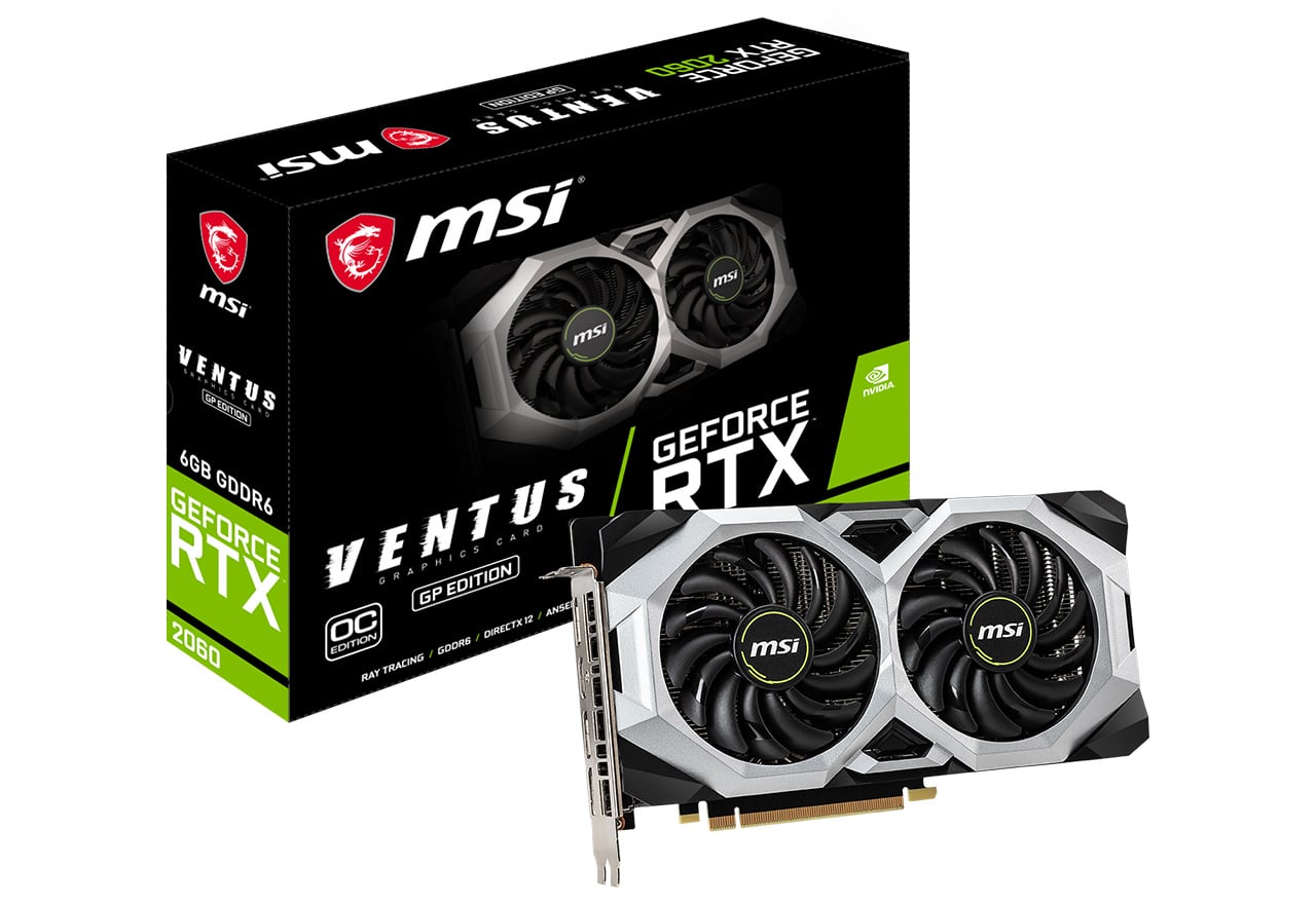 GeForce RTX 2060 VENTUS GP OC | MSI グラフィックボード GeForce RTX