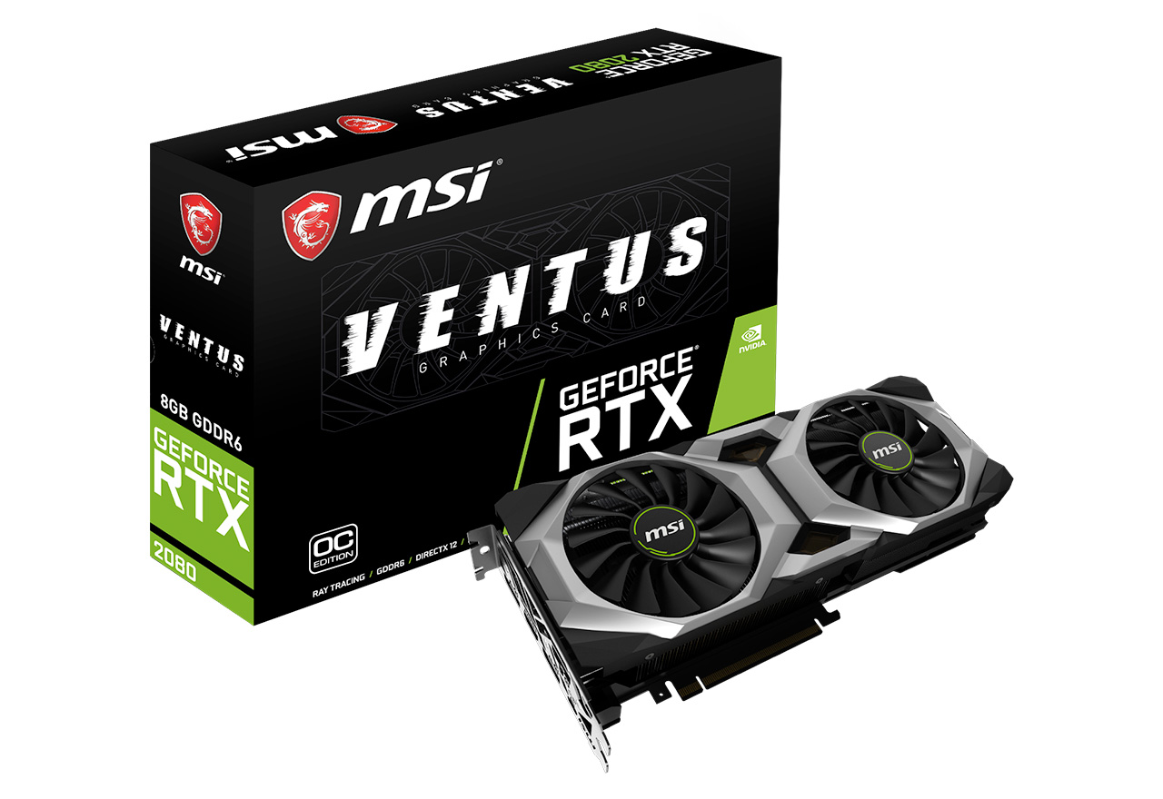 GeForce RTX 2080 VENTUS 8G OC | MSI グラフィックボード GeForce RTX