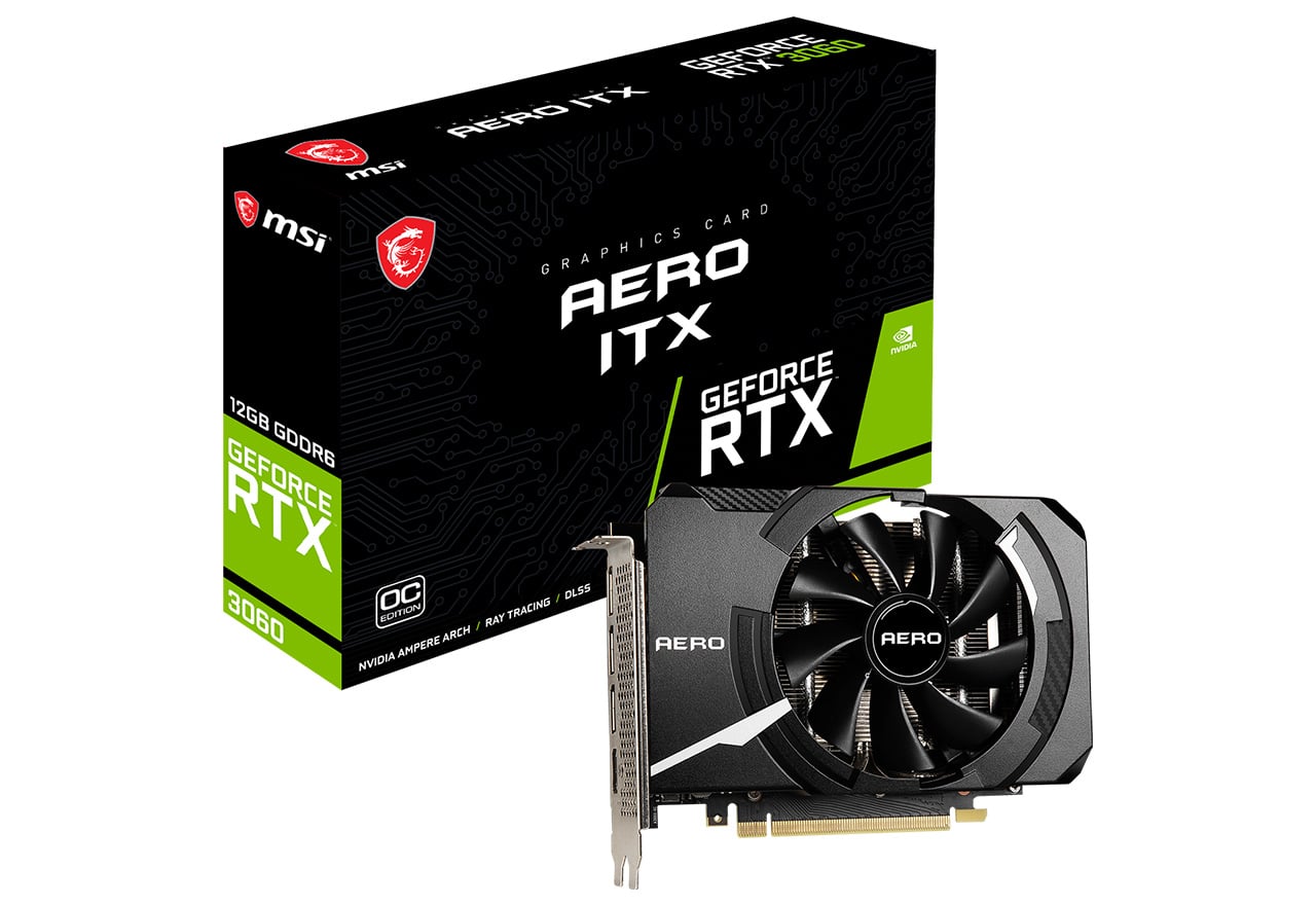 GeForce RTX 3060 AERO ITX 12G OC | MSI グラフィックボード GeForce