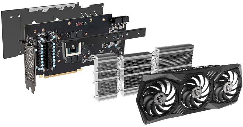 MSI GeForce RTX 3070 GAMING Z TRIO 8G LHR グラフィックスボード VD7857  グラフィックボード、ビデオカード