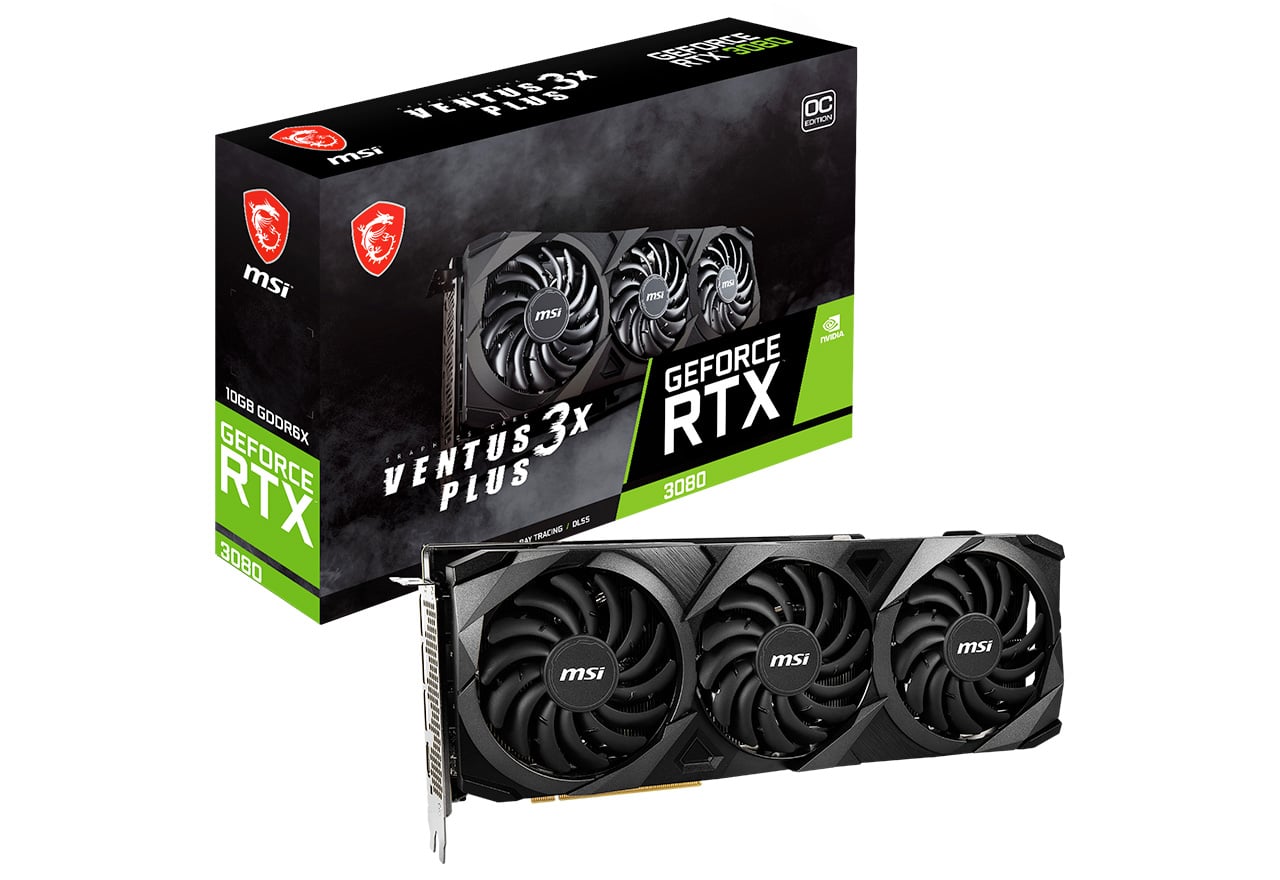 新品 MSI RTX3080 VENTUS 3X PLUS 10G OC LHR