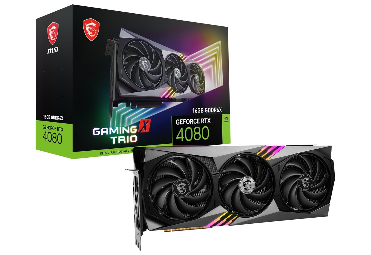 GeForce RTX 4080 16GB GAMING X TRIO | MSI グラフィックボード