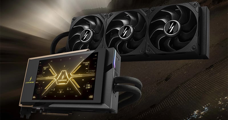 強力な冷却性能を実現する水冷クーラーを搭載