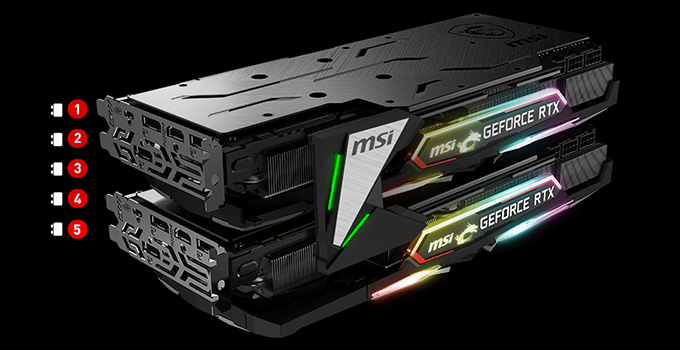 MSI GeForce RTX 2080 Ti/2080シリーズに対応