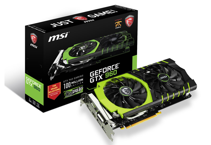 GTX 960 GAMING 100ME | MSI グラフィックボード GeForce GTX 960 ...