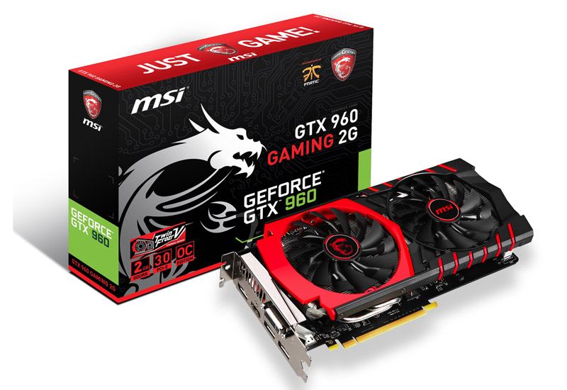 MSI GEFORCE RTX 960 GAMING 2G