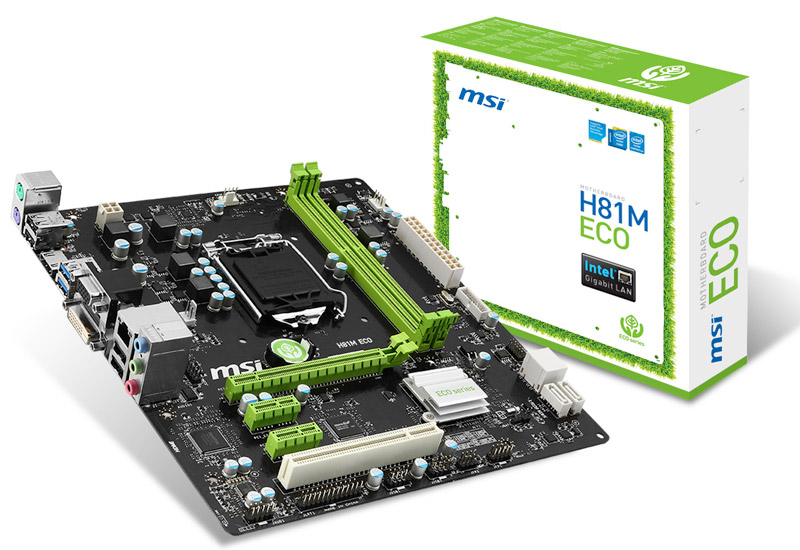 H81M ECO | MSI マザーボード Intel H81チップセット | 株式会社アスク