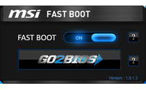 簡単にBIOSセットアップ画面へ移行できる「GO2BIOS」