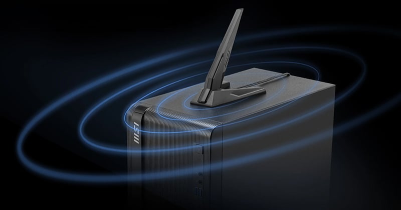 マグネット付きの大型アンテナが付属