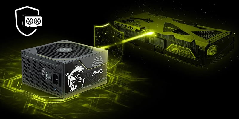 12V-2x6コネクタとファンの保護機能を搭載