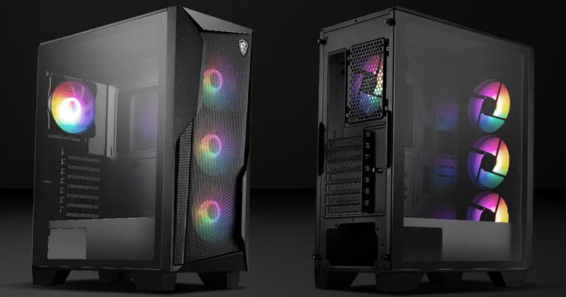 サイドに強化ガラスパネルを搭載