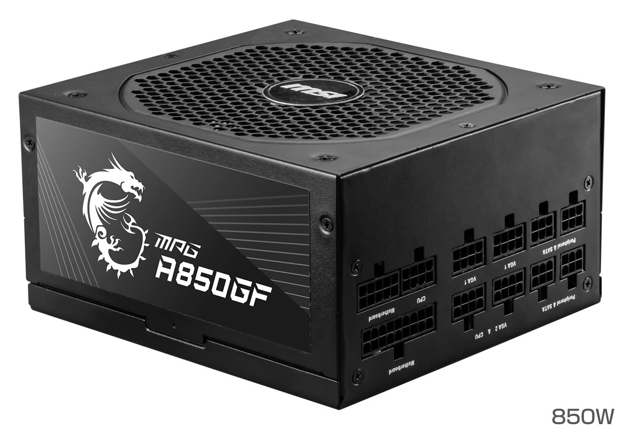 ＭＳＩ MSI 80+ GOLD認証 850W ATX電源 フルモジュラー-