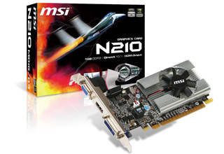N210-MD1G/D3 | MSI グラフィックボード GeForce 210 | 株式会社アスク