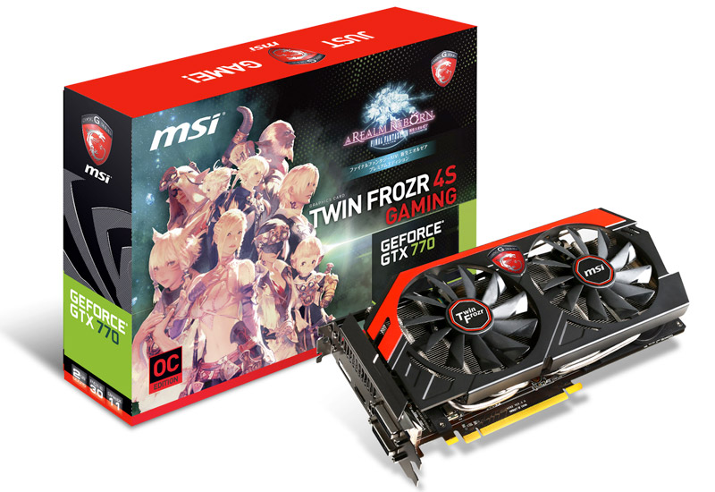 N770GTX Twin Frozr 4S OC FFXIV | MSI グラフィックボード GeForce ...