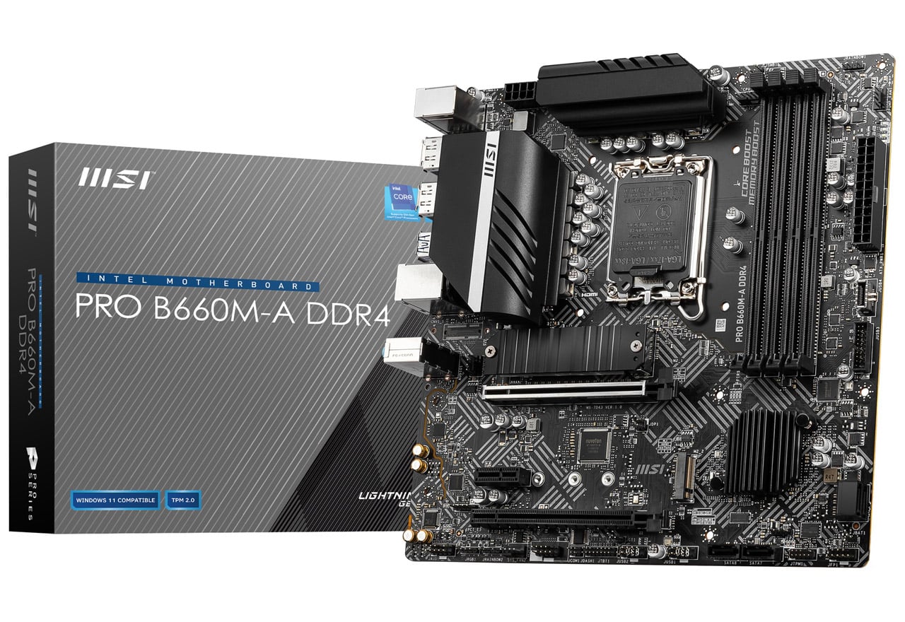 PRO B660M-A DDR4 | MSI マザーボード Intel B660チップセット | 株式