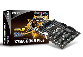 MSI X79A-GD45 Plusマザーボード +（i7 CPU, 64GB）