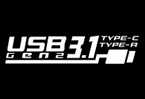 最大10GbpsのUSB 3.1 Type-A/Cポートを搭載