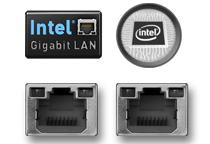 安定性を重視したIntel製ネットワークを2ポート搭載