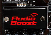 クリアなゲームサウンドを実現する「Audio Boost」回路を搭載