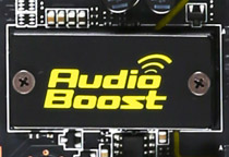 クリアなゲームサウンドを実現する「Audio Boost」回路を搭載