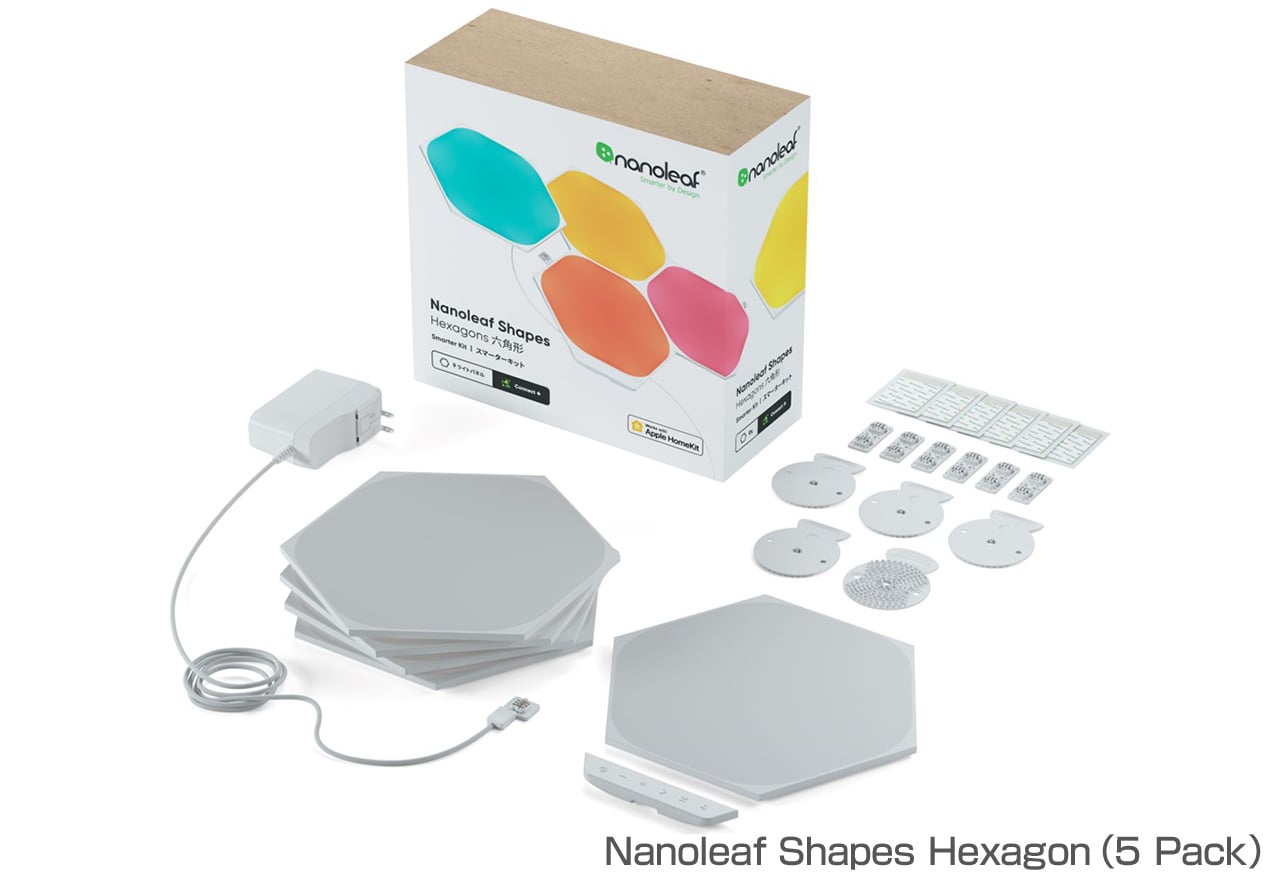 Nanoleaf Shapesシリーズ | Nanoleaf スマートカラーLEDパネル | 株式 