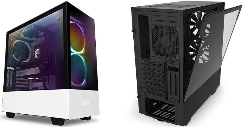 NZXT H510 Elite 前面+側面ガラスパネル RGB LED発光&ファン制御機能