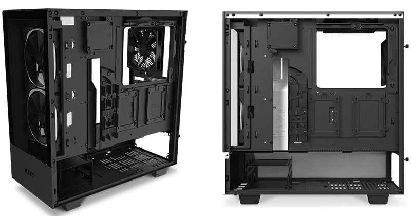 NZXT H510 Elite 前面+側面ガラスパネル RGB LED発光&ファン制御機能