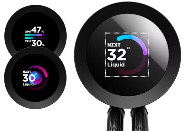 ポンプヘッドに1.54インチのLCDパネルを搭載
