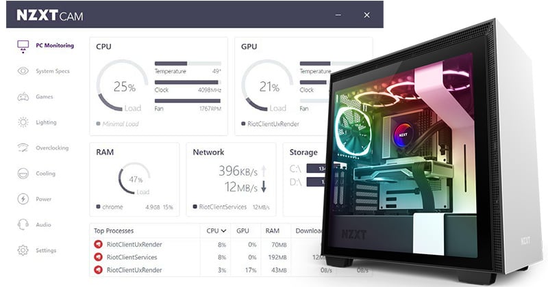 CAMソフトウェアでPCをコントロール