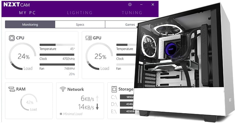 CAMソフトウェアでPCをコントロール