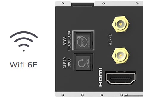 2.5ギガビットLAN、Intel Wi-Fi 6Eモジュールを搭載