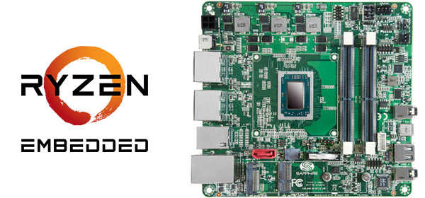AMD Ryzen Embedded V1000シリーズAPUを搭載