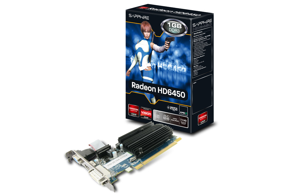 Sapphire HD 6450 1G DDR3 | SAPPHIRE グラフィックボード RADEON HD
