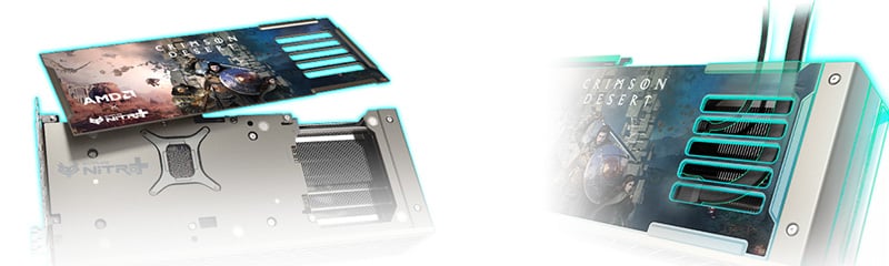 「紅の砂漠」デザインのバックプレート