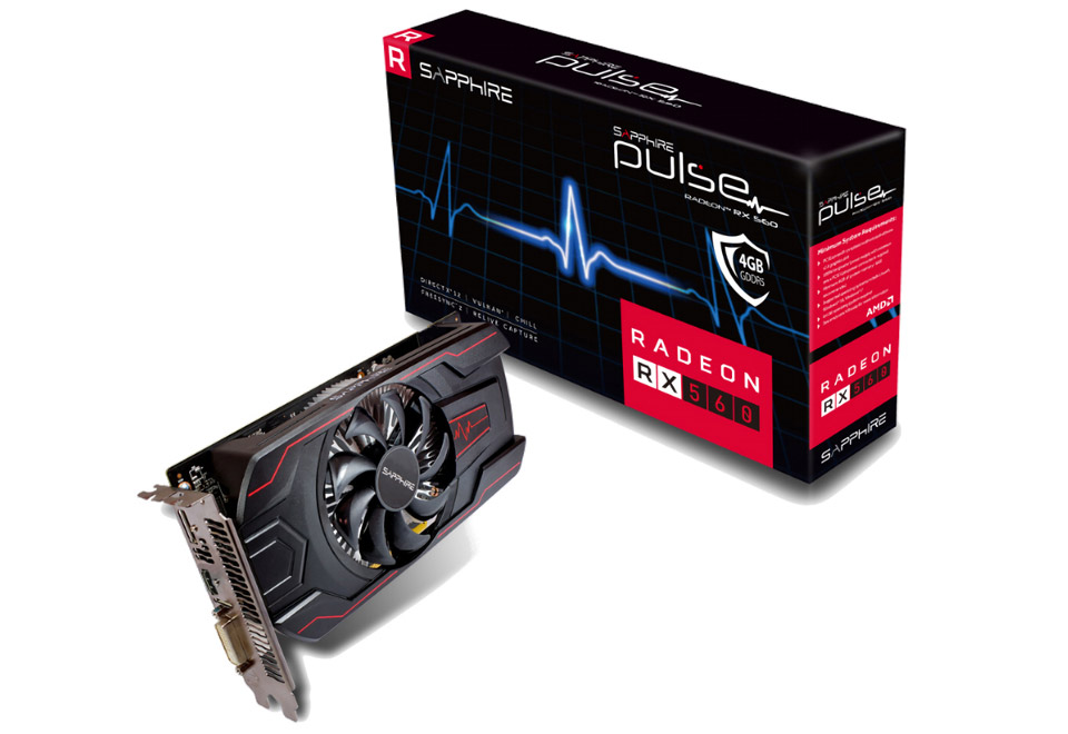 SAPPHIRE PULSE RADEON RX 560 4G GDDR5 | SAPPHIRE グラフィック ...