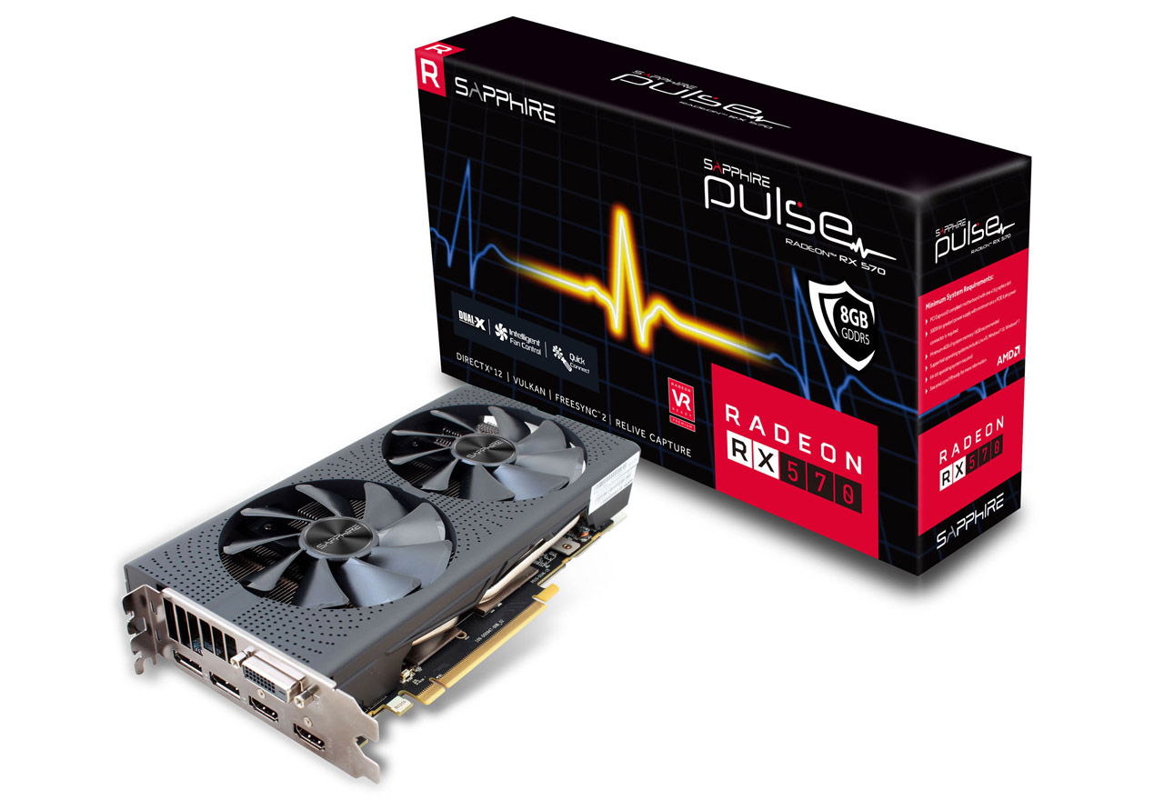 SAPPHIRE PULSE RADEON RX 570 8G GDDR5 | SAPPHIRE グラフィック ...