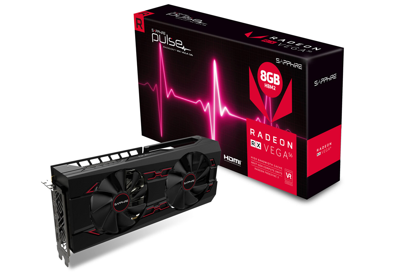 SAPPHIRE PULSE RADEON RX VEGA 56 8G HBM2 | SAPPHIRE グラフィック ...