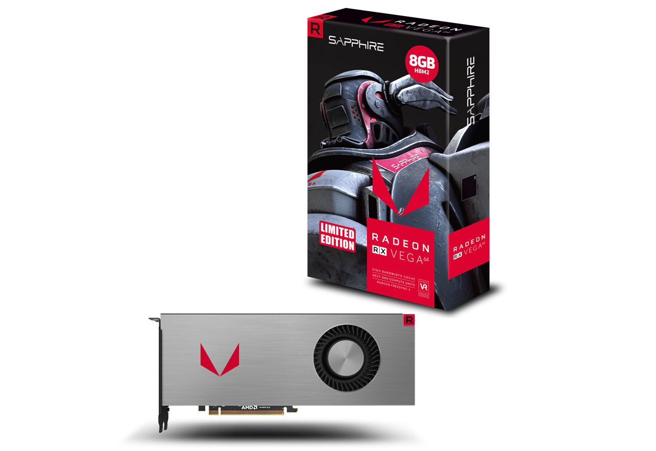 SAPPHIRE RADEON RX VEGA 64 8G HBM2 LIMITED EDITION | SAPPHIRE ...