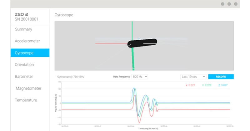 IMU、気圧計、磁力計のマルチセンサーを搭載