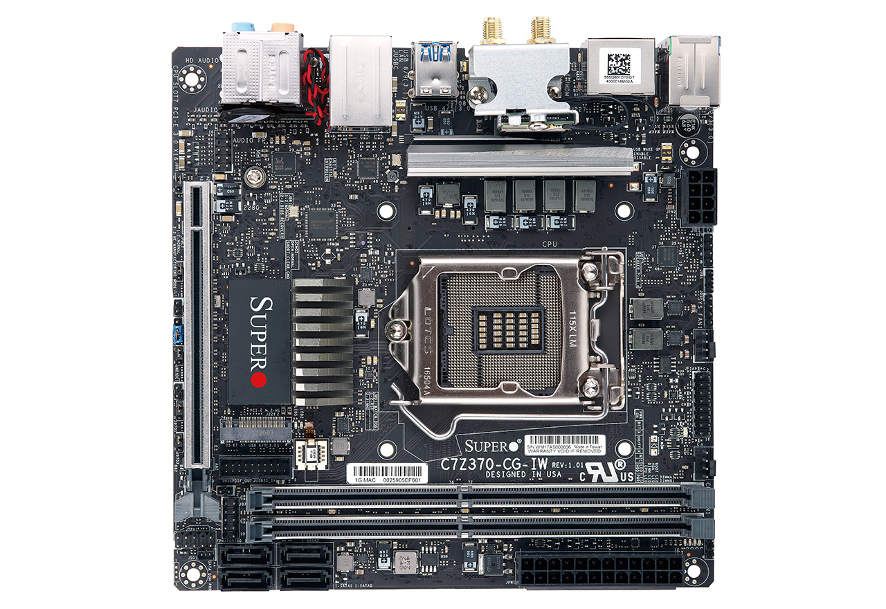 supero z370 itx マザボPCパーツ