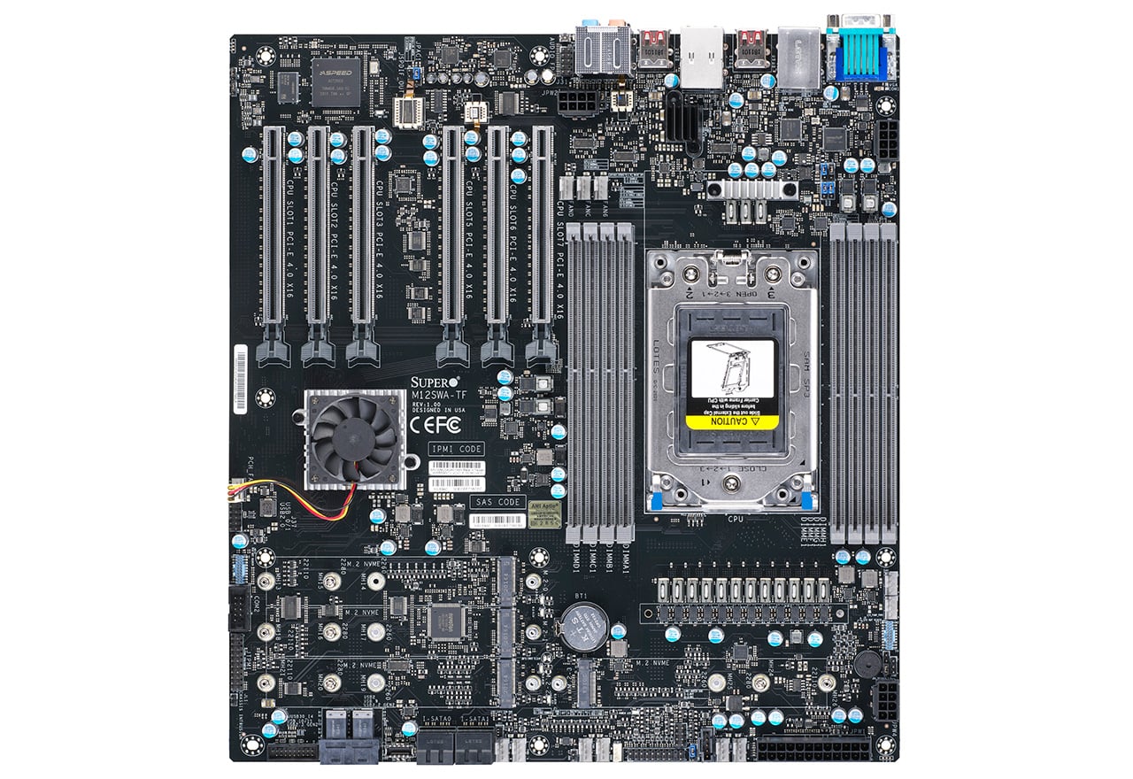 M12SWA-TF | SuperO マザーボード AMD WRX80チップセット | 株式会社アスク