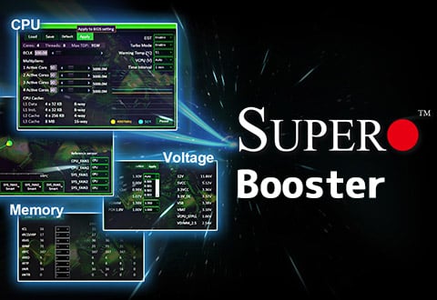 オーバークロック設定が行える「SuperO Booster」