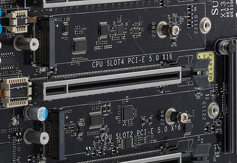 PCIe 5.0対応M.2スロットを2基搭載