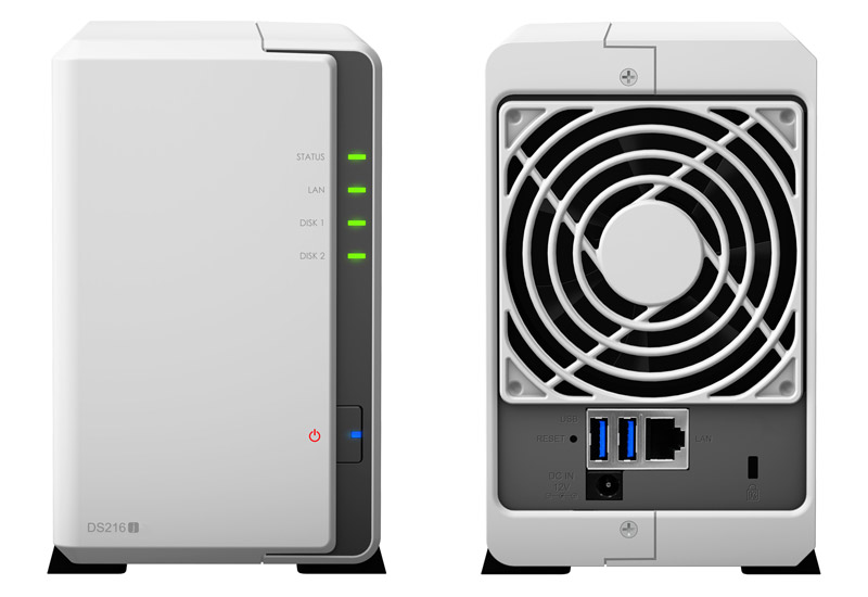 Synology DS216j  (2ベイ NAS デュアルコアCPU)